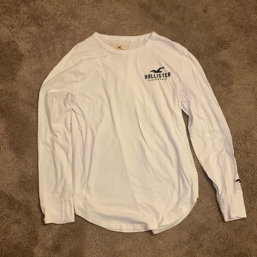 Hollister Men’s Sized Medium White Long Sleeve